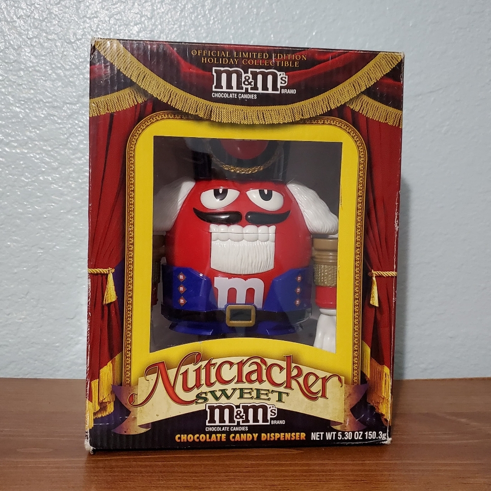 Limited Edition Holiday Collectible Nutcracker M&Ms Chocolate Candy Dispenser